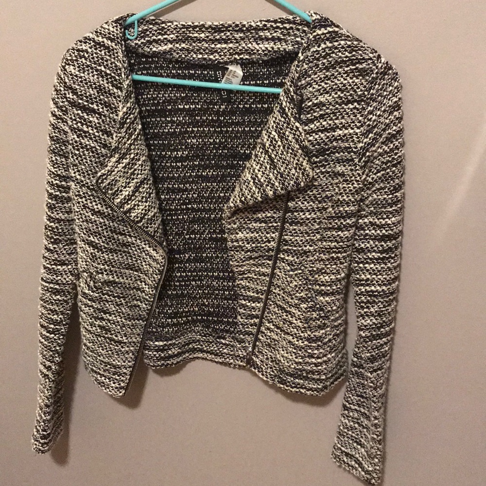 White and black H&M jacket!